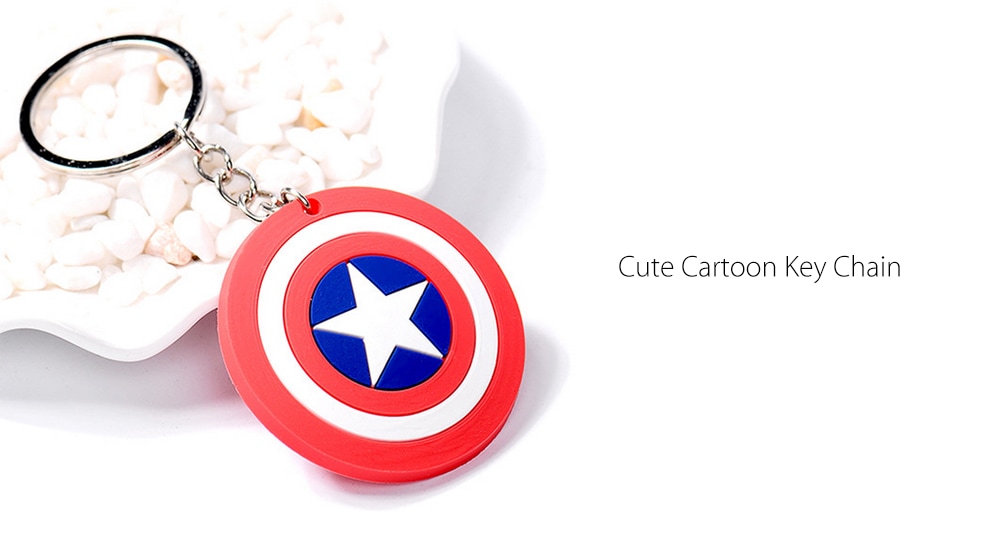 Cute Cartoon Keychain Soft Plastic Keyring Pendants Accessory- Red Cute Cartoon Keychain Soft Plastic Keyring Pendants Accessory- Red