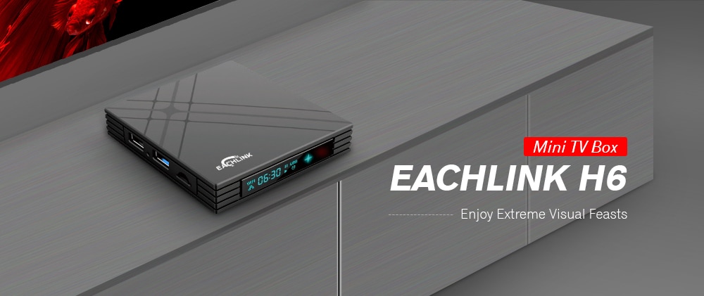 EACHLINK H6MINI TV Box Allwinner H6 4GB RAM + 32GB ROM 2.4G WiFi 100Mbps USB3.0 BT4.1 Support 6K H.265- Black 4GB RAM+32GB ROM EU Plug EACHLINK H6MINI TV Box Allwinner H6 4GB RAM + 32GB ROM 2.4G WiFi 100Mbps USB3.0 BT4.1 Support 6K H.265- Black 4GB RAM+32GB ROM EU Plug
