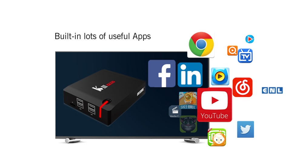 MECOOL KIII PRO TV Box Amlogic S912 Octa Core Android 7.1 OS Media Player- Black US Plug MECOOL KIII PRO TV Box Amlogic S912 Octa Core Android 7.1 OS Media Player- Black US Plug