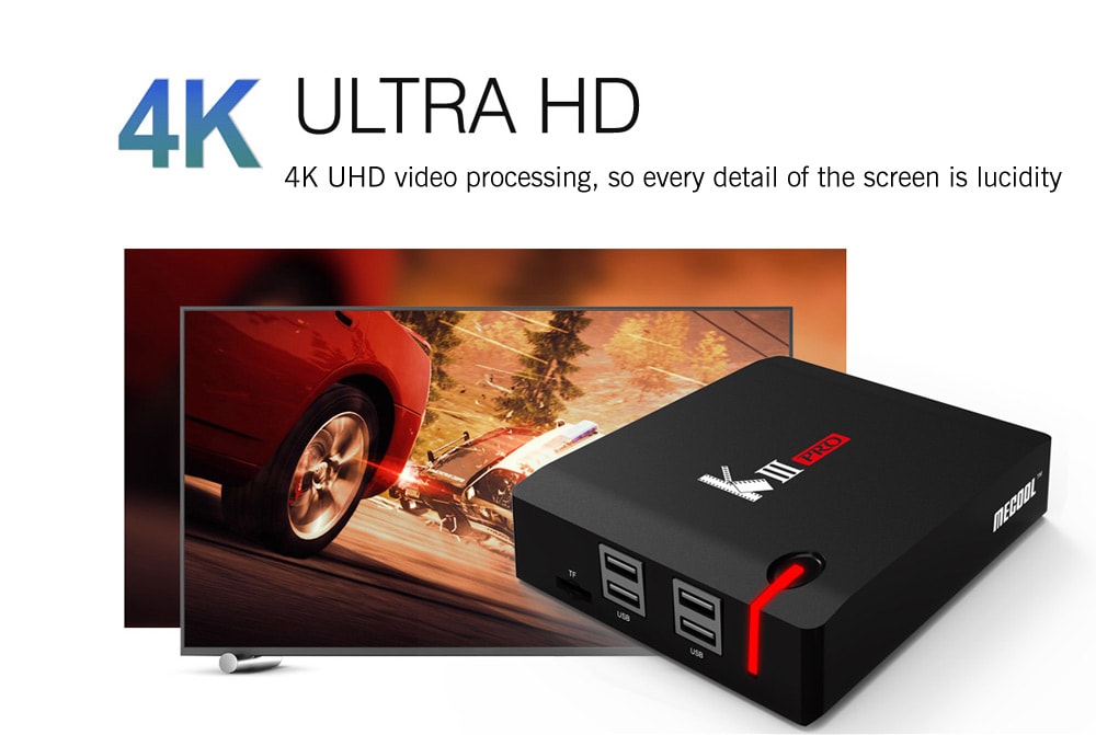 MECOOL KIII PRO TV Box Amlogic S912 Octa Core Android 7.1 OS Media Player- Black US Plug MECOOL KIII PRO TV Box Amlogic S912 Octa Core Android 7.1 OS Media Player- Black US Plug