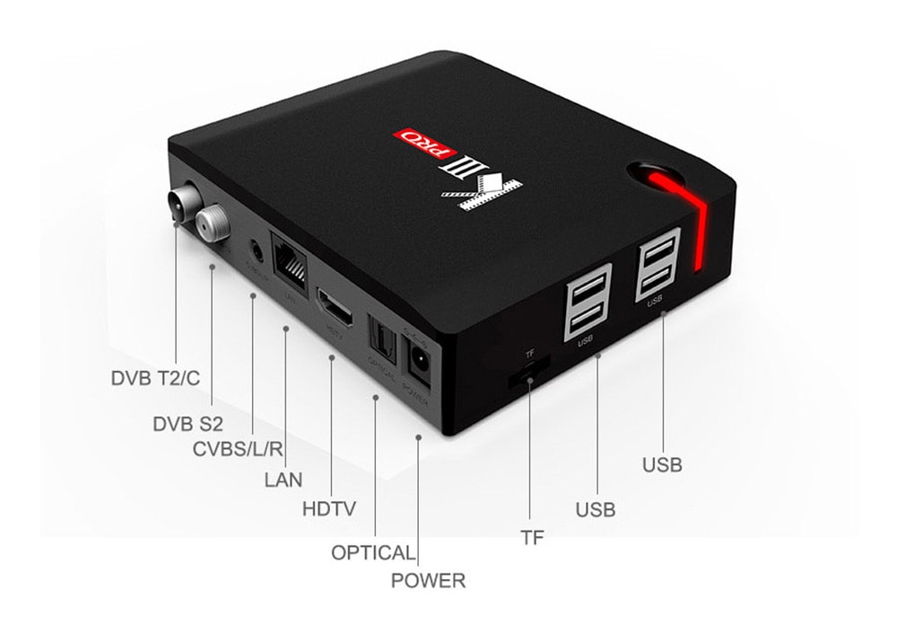 MECOOL KIII PRO TV Box Amlogic S912 Octa Core Android 7.1 OS Media Player- Black US Plug MECOOL KIII PRO TV Box Amlogic S912 Octa Core Android 7.1 OS Media Player- Black US Plug