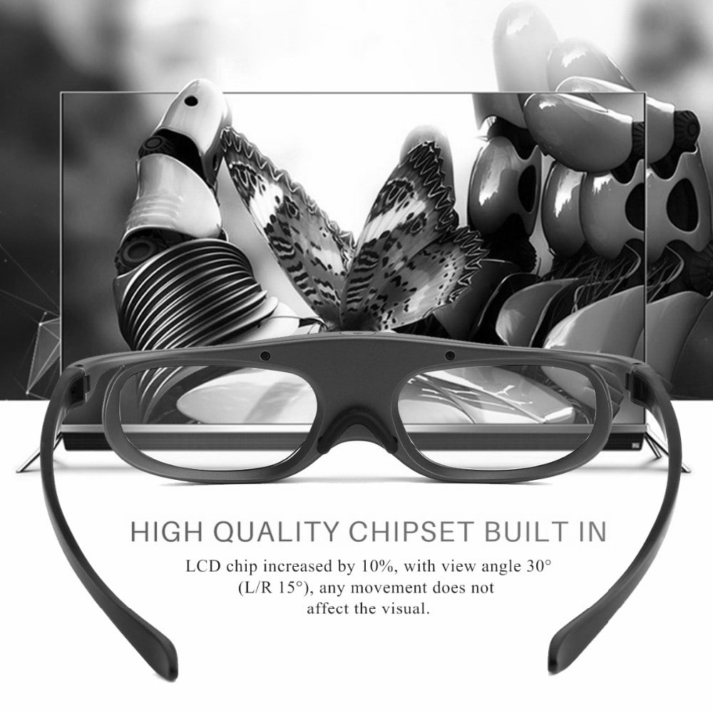Active Shutter Rechargeable 3D DLP Glasses Support 144Hz for XGIMI Z3 / Z4 / Z6 / H1 / H2 JMGO G1 / P2 BenQ Acer DLP - LINK Projector 2PCS- Black Active Shutter Rechargeable 3D DLP Glasses Support 144Hz for XGIMI Z3 / Z4 / Z6 / H1 / H2 JMGO G1 / P2 BenQ Acer DLP - LINK Projector 2PCS- Black