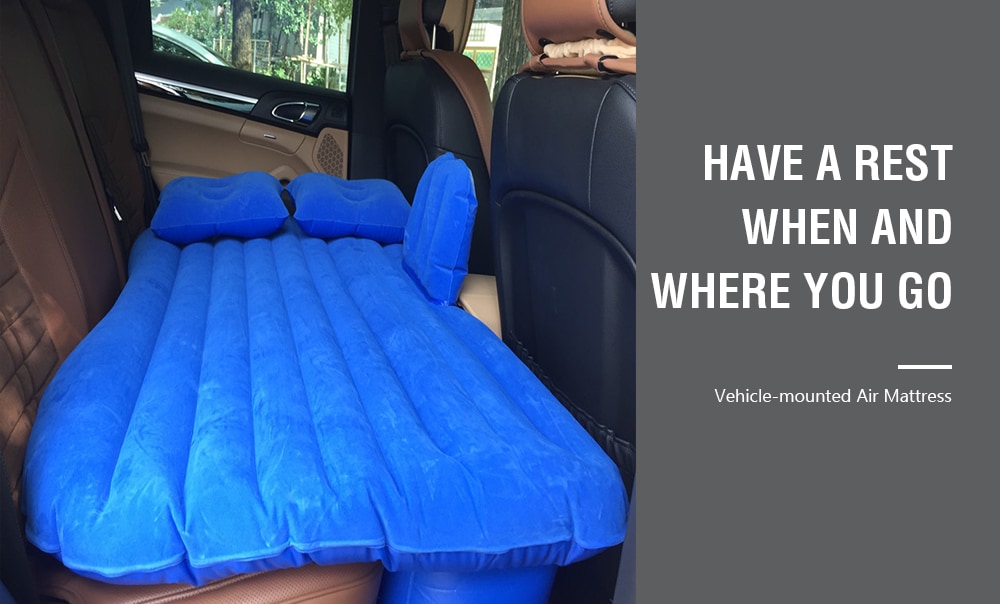 Separated Flocking Vehicle-mounted Air Mattress for Car Decoration- Cornsilk No Baffle Separated Flocking Vehicle-mounted Air Mattress for Car Decoration- Cornsilk No Baffle