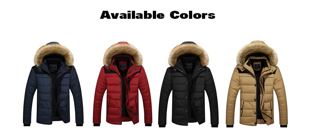 Winter Trend Men Cotton Jacket- Khaki M Winter Trend Men Cotton Jacket- Khaki M