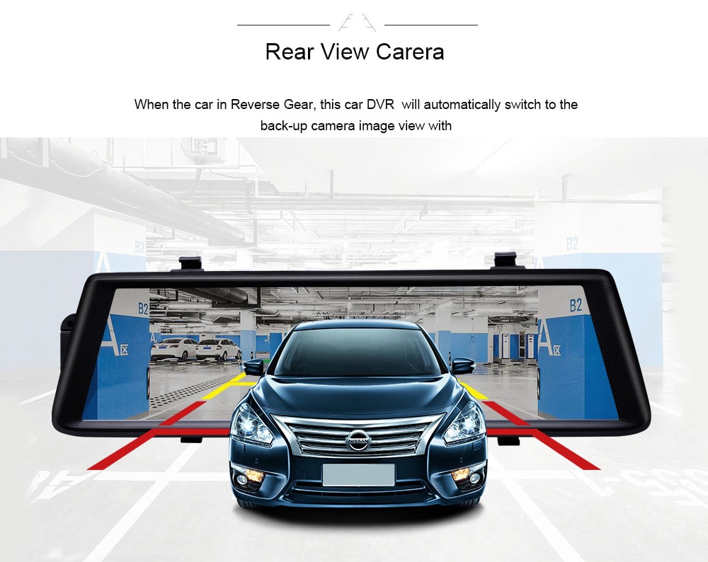 Junsun A900 Car DVR Camera Mirror 3G 10 inch Full Touch Android 5.0 Quad Core GPS WiFi Dual Lens- Black Junsun A900 Car DVR Camera Mirror 3G 10 inch Full Touch Android 5.0 Quad Core GPS WiFi Dual Lens- Black