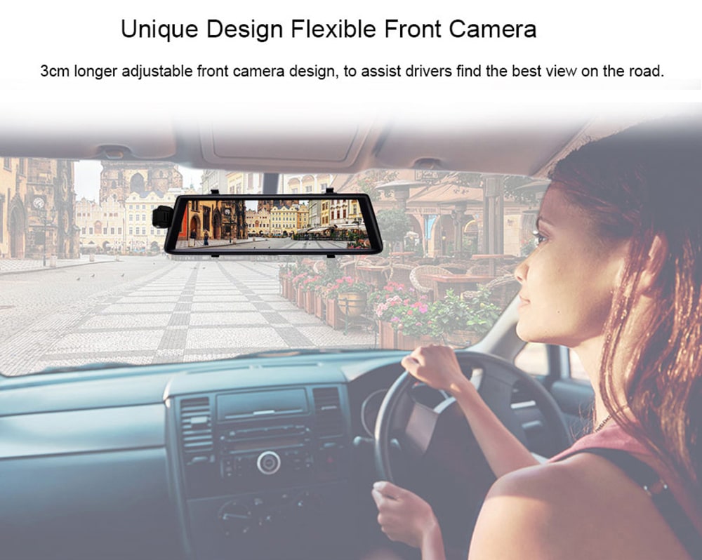 Junsun A900 Car DVR Camera Mirror 3G 10 inch Full Touch Android 5.0 Quad Core GPS WiFi Dual Lens- Black Junsun A900 Car DVR Camera Mirror 3G 10 inch Full Touch Android 5.0 Quad Core GPS WiFi Dual Lens- Black
