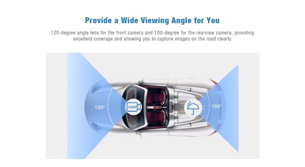 1080P HD Dash Cam Rear View Mirror Car Video Recorder 1PC- Black 1080P HD Dash Cam Rear View Mirror Car Video Recorder 1PC- Black