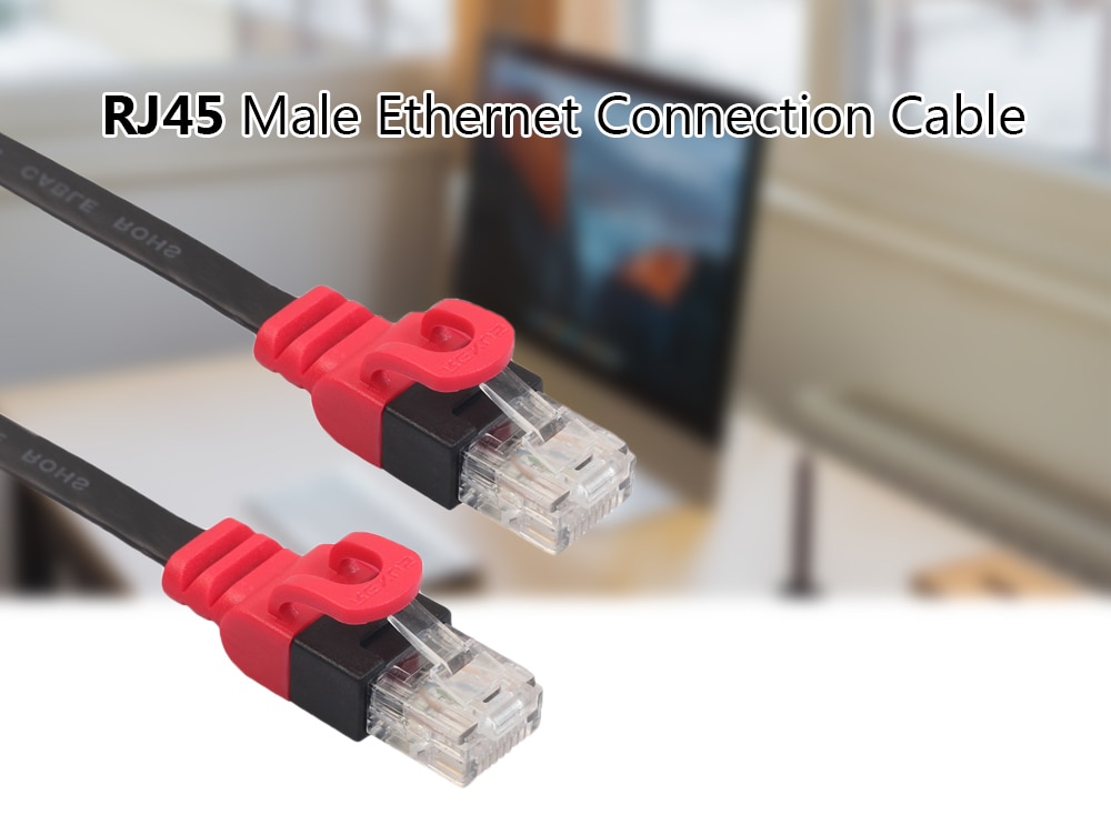 REXLIS RJ45 Male to RJ45 Male Ethernet Connection Cable- Red 2M REXLIS RJ45 Male to RJ45 Male Ethernet Connection Cable- Red 2M