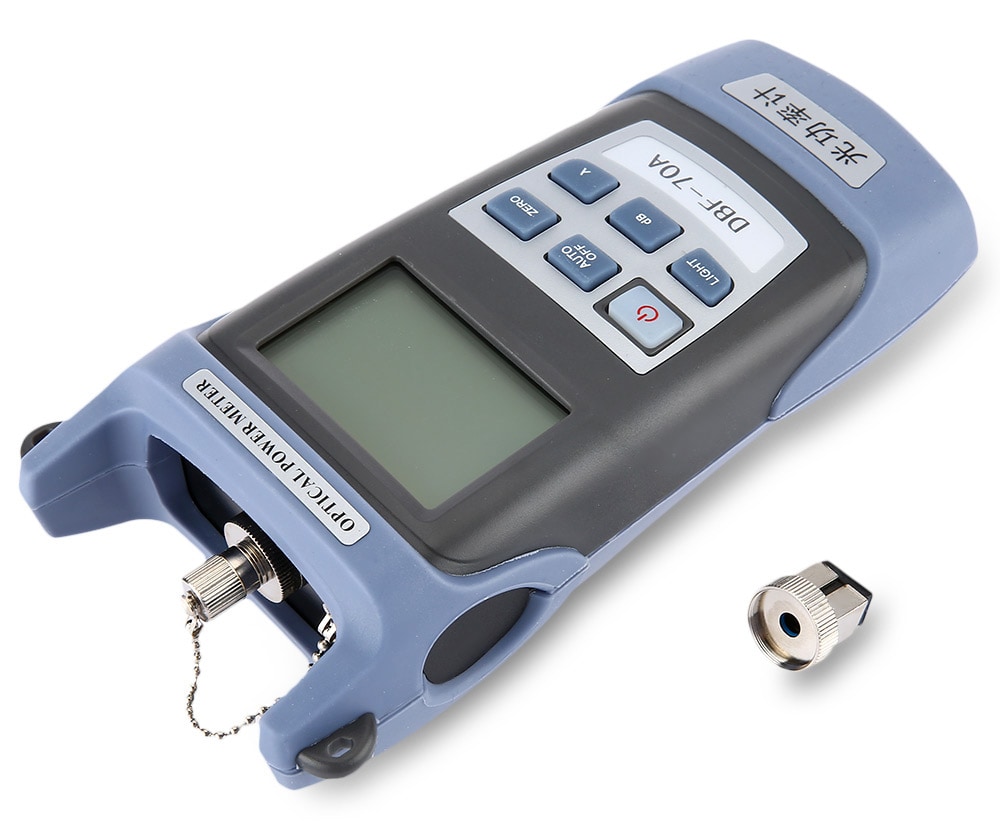 Network Power Meter Multi-fiber Optical Power Meter with LCD Display- Blue+Gray Network Power Meter Multi-fiber Optical Power Meter with LCD Display- Blue+Gray