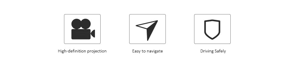 Car Mobile Phone Navigation Frame Wireless Charger Head-up Display- Black Car Mobile Phone Navigation Frame Wireless Charger Head-up Display- Black