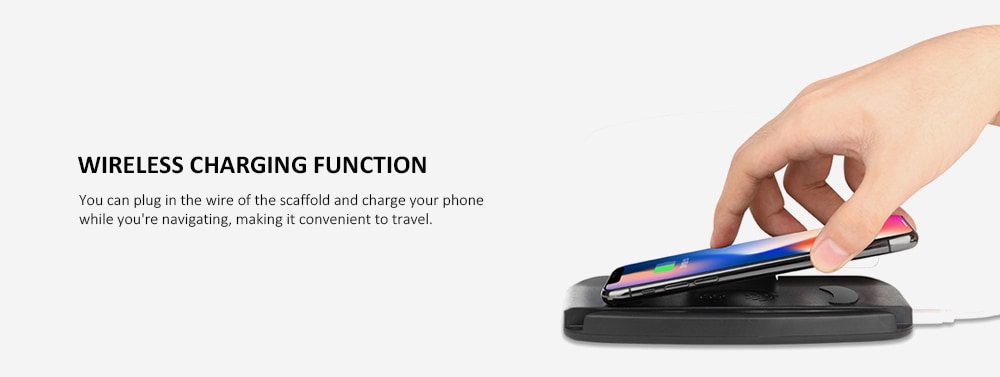Car Mobile Phone Navigation Frame Wireless Charger Head-up Display- Black Car Mobile Phone Navigation Frame Wireless Charger Head-up Display- Black