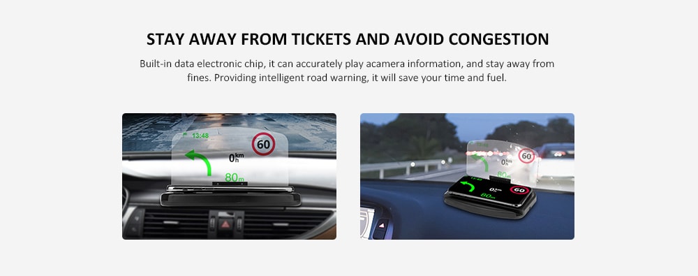 Car Mobile Phone Navigation Frame Wireless Charger Head-up Display- Black Car Mobile Phone Navigation Frame Wireless Charger Head-up Display- Black