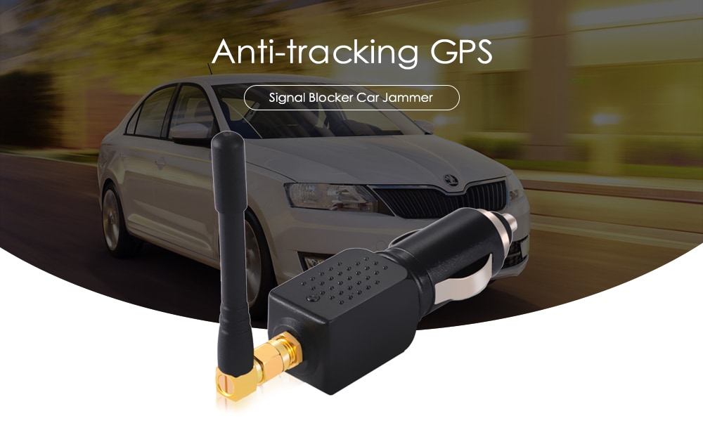 Creative Anti-tracking GPS Signal Blocker Car Jammer - Black Creative Anti-tracking GPS Signal Blocker Car Jammer - Black