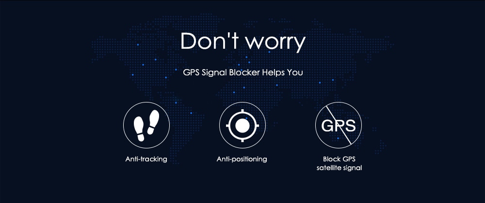 Creative Anti-tracking GPS Signal Blocker Car Jammer - Black Creative Anti-tracking GPS Signal Blocker Car Jammer - Black