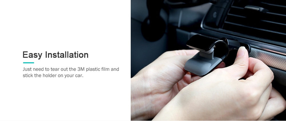 Gravity Sensing Car Phone Mount Universal Cellphone Holder Bracket- Black Gravity Sensing Car Phone Mount Universal Cellphone Holder Bracket- Black