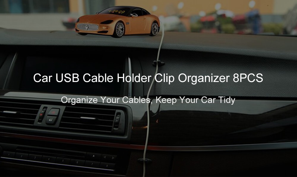 8PCS Lot Car Wire Cable Holder Tie Clip Fixer Organizer- Black 8PCS Lot Car Wire Cable Holder Tie Clip Fixer Organizer- Black