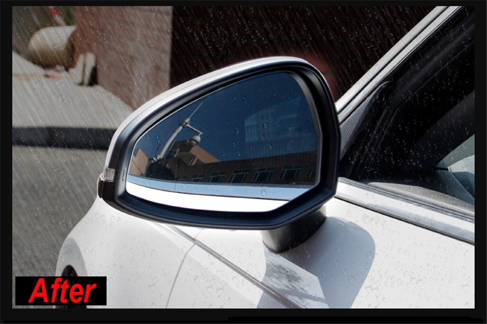 2Pcs Car Anti Fog Rainproof Rear View Mirror Window Protective Film Nano Coating- Transparent 2Pcs Car Anti Fog Rainproof Rear View Mirror Window Protective Film Nano Coating- Transparent