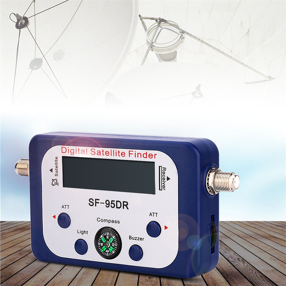 SF-95DR Digital Satellite Signal Meter Finder Directv Dish with Compass- Blue SF-95DR Digital Satellite Signal Meter Finder Directv Dish with Compass- Blue