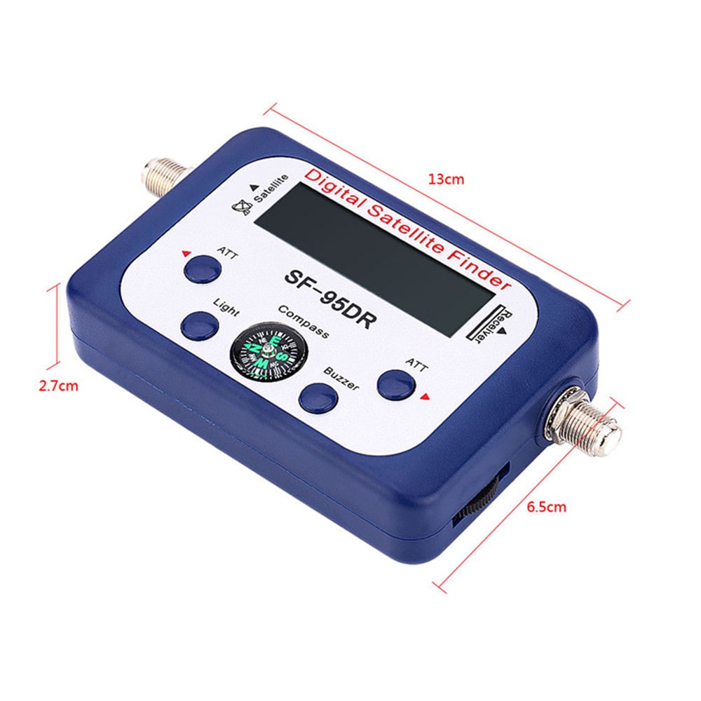 SF-95DR Digital Satellite Signal Meter Finder Directv Dish with Compass- Blue SF-95DR Digital Satellite Signal Meter Finder Directv Dish with Compass- Blue