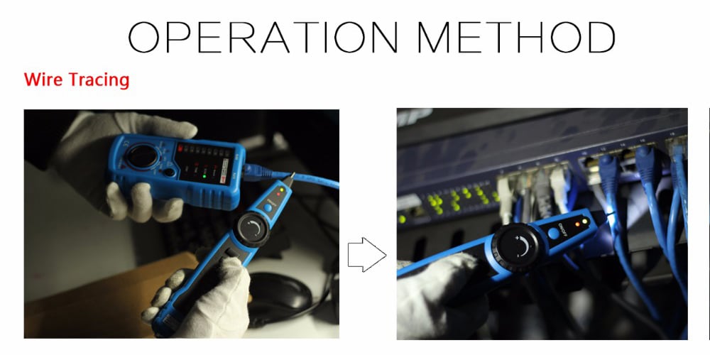 BSIDE FWT11 Network Cable Telephone Detection Wire Checker Anti-interference Line Finder- Deep Sky Blue BSIDE FWT11 Network Cable Telephone Detection Wire Checker Anti-interference Line Finder- Deep Sky Blue