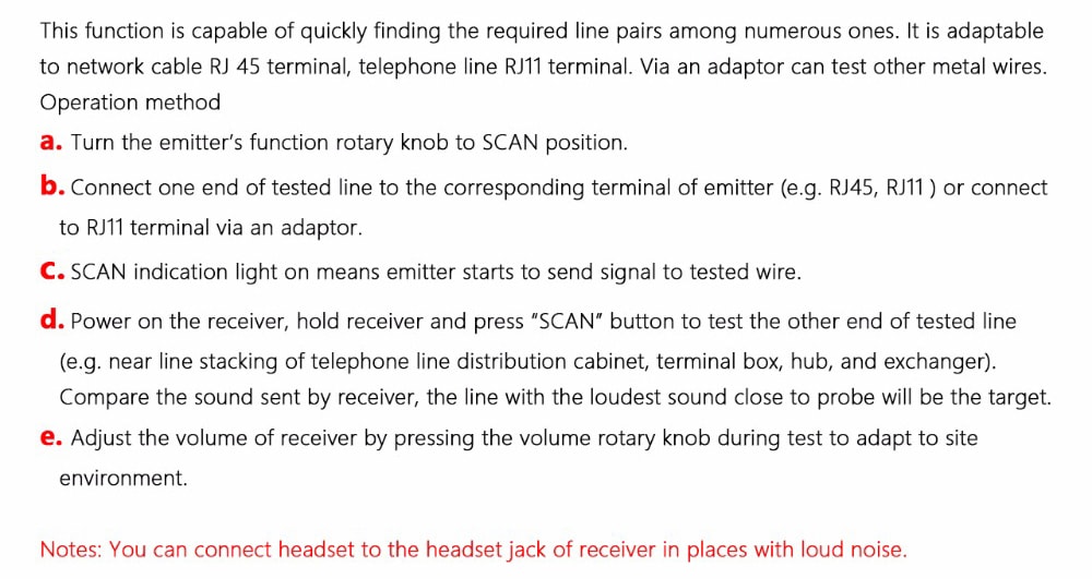BSIDE FWT11 Network Cable Telephone Detection Wire Checker Anti-interference Line Finder- Deep Sky Blue BSIDE FWT11 Network Cable Telephone Detection Wire Checker Anti-interference Line Finder- Deep Sky Blue