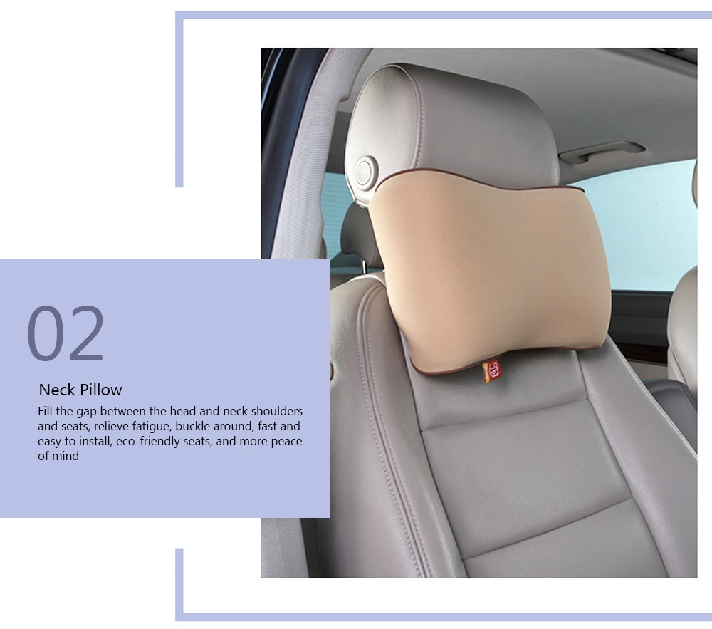 gigi G - 1589 Car Armrest Pillow Memory Armrest Box Pad Neck Cushion- Gray gigi G - 1589 Car Armrest Pillow Memory Armrest Box Pad Neck Cushion- Gray