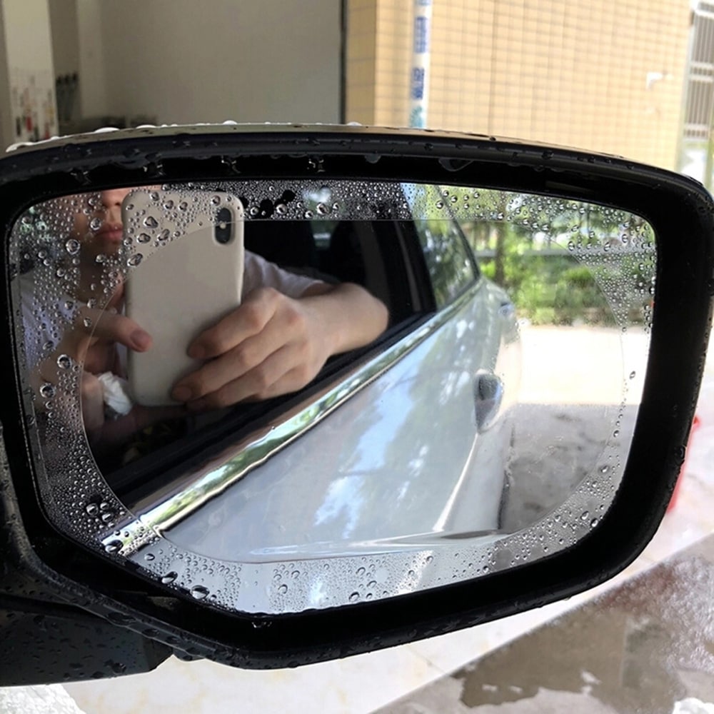 2PCS Car Rearview Mirror Oval Rain Film- Transparent 2PCS Car Rearview Mirror Oval Rain Film- Transparent