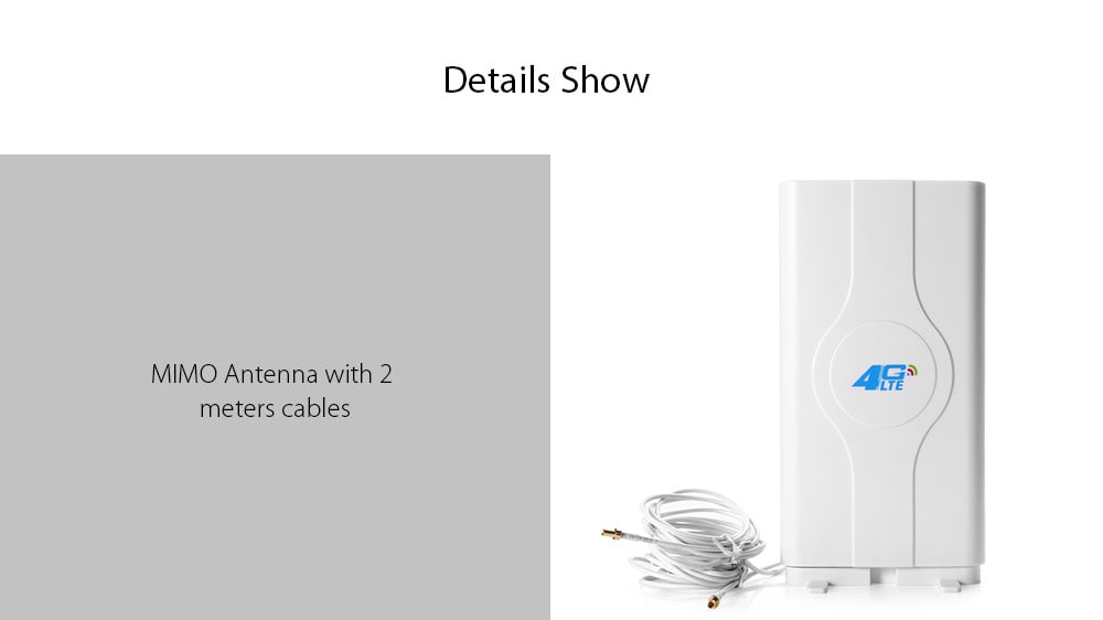 LF - ANT4G01 4G LTE TS9 Connector External MIMO Antenna Signal Booster for Signal Extension- White TS9 LF - ANT4G01 4G LTE TS9 Connector External MIMO Antenna Signal Booster for Signal Extension- White TS9