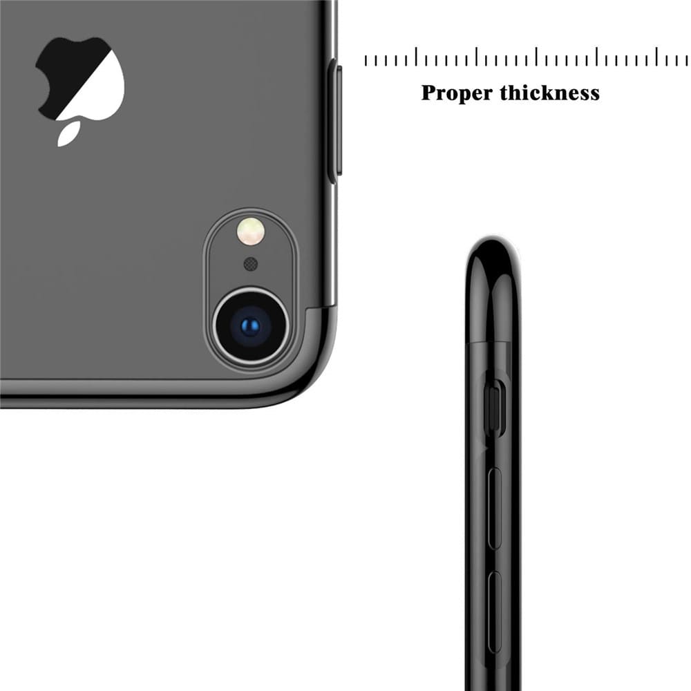 Slim Shock Clear TPU Plating Case Cover for iPhone XR- Red Slim Shock Clear TPU Plating Case Cover for iPhone XR- Red
