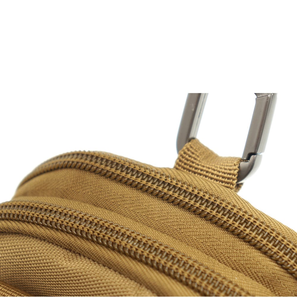 Waist Bag Molle Tactical Pack Bag Waterproof Travel Belt Clip Phone Pouch Case- Dark Khaki Waist Bag Molle Tactical Pack Bag Waterproof Travel Belt Clip Phone Pouch Case- Dark Khaki