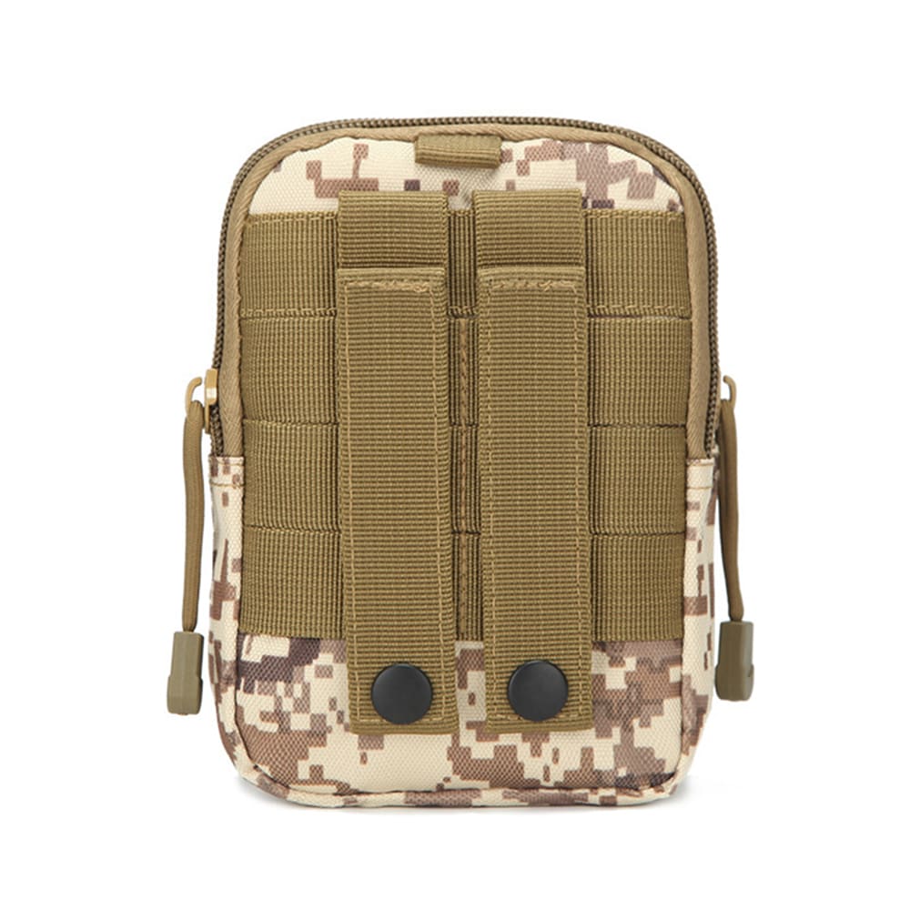Waist Bag Molle Tactical Pack Bag Waterproof Travel Belt Clip Phone Pouch Case- Dark Khaki Waist Bag Molle Tactical Pack Bag Waterproof Travel Belt Clip Phone Pouch Case- Dark Khaki
