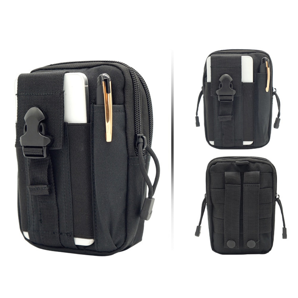 Waist Bag Molle Tactical Pack Bag Waterproof Travel Belt Clip Phone Pouch Case- Dark Khaki Waist Bag Molle Tactical Pack Bag Waterproof Travel Belt Clip Phone Pouch Case- Dark Khaki