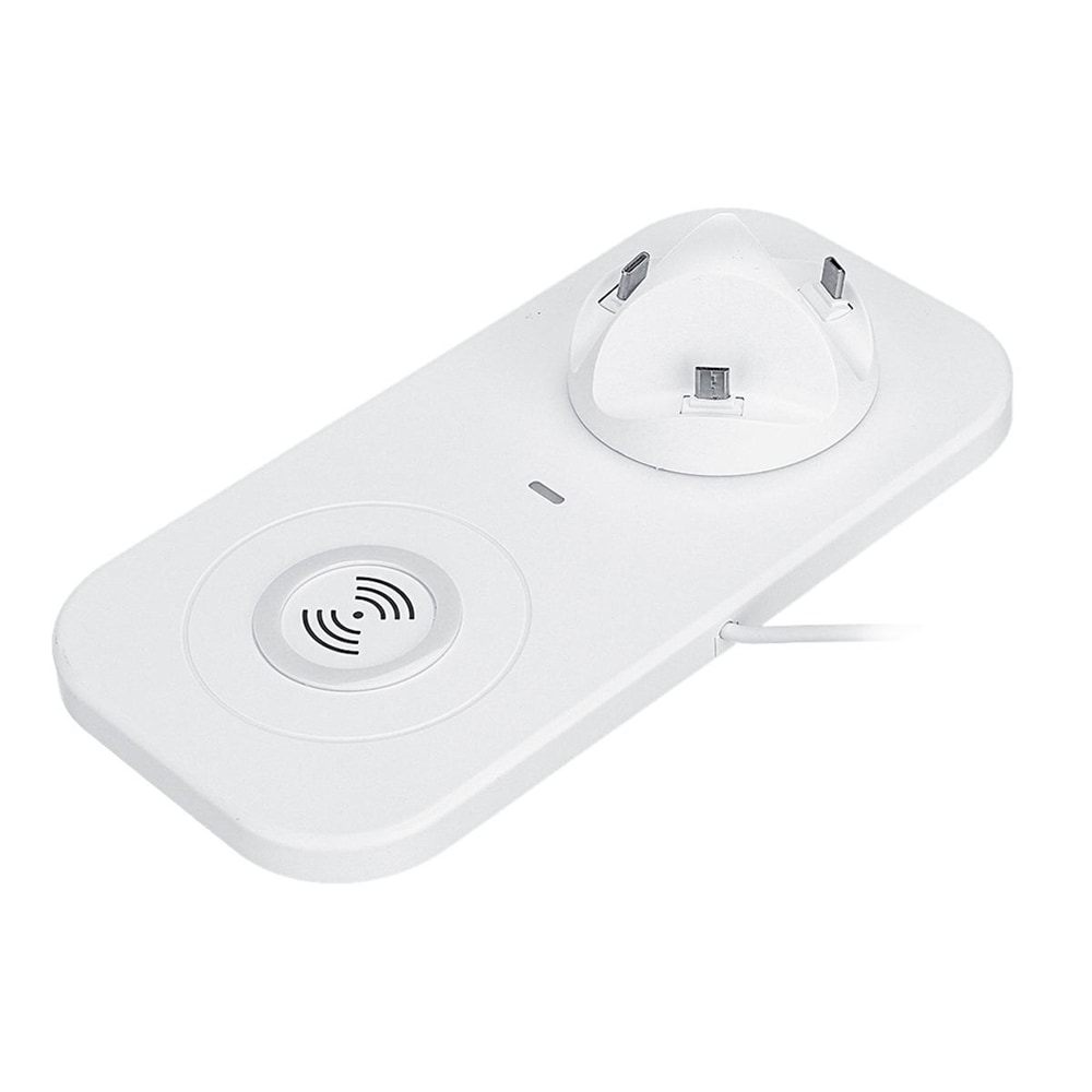 Wireless Charger Station Phone Charging Dock Pad Holder USB Type-C- White Wireless Charger Station Phone Charging Dock Pad Holder USB Type-C- White
