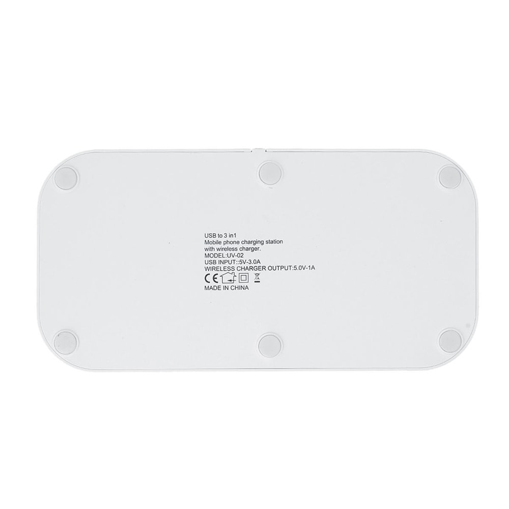 Wireless Charger Station Phone Charging Dock Pad Holder USB Type-C- White Wireless Charger Station Phone Charging Dock Pad Holder USB Type-C- White