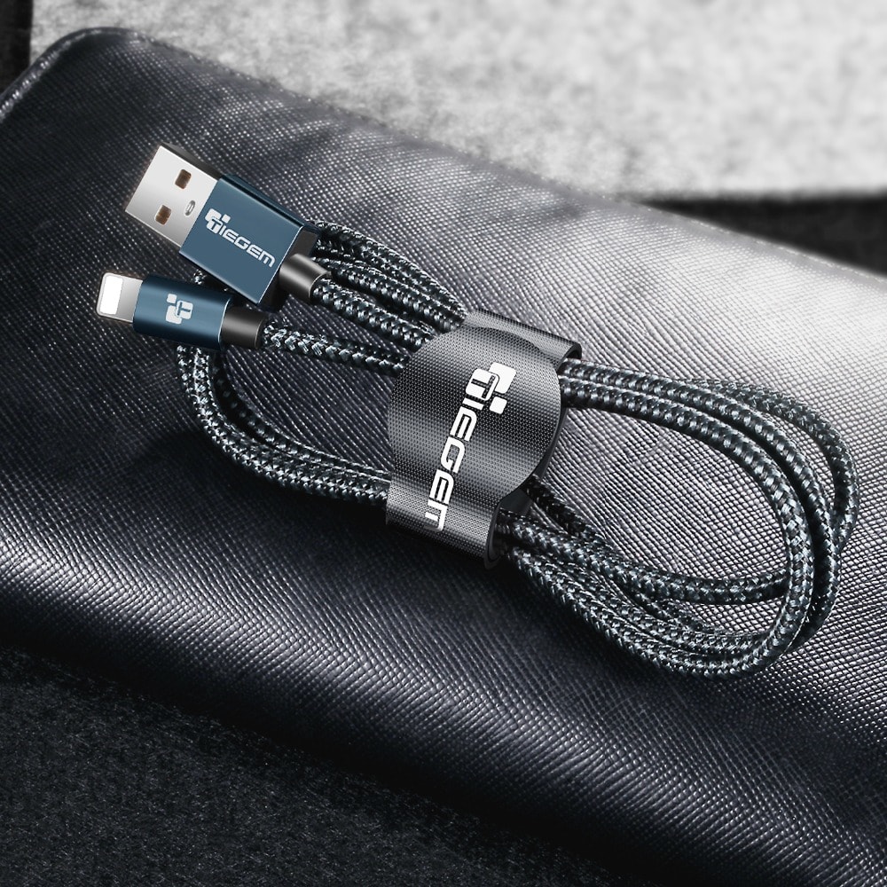 TIEGEM Cable for iPhone X XS 6 7 8 Plus Fast Charging Mobile Phone Cable- Cadetblue 30CM TIEGEM Cable for iPhone X XS 6 7 8 Plus Fast Charging Mobile Phone Cable- Cadetblue 30CM
