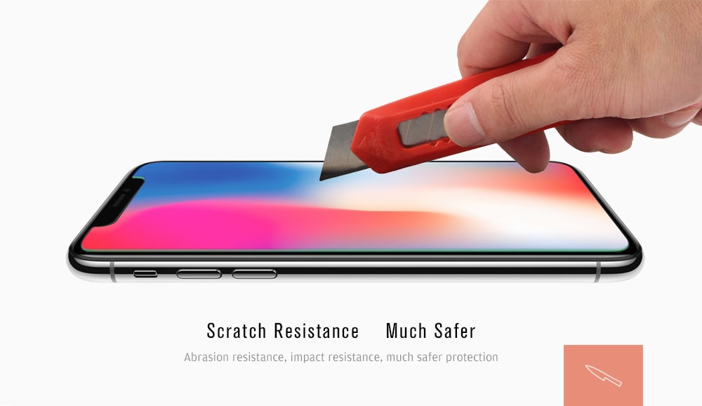 TOCHIC 9H Hardness Tempered Glass Screen Film for iPhone X- Transparent TOCHIC 9H Hardness Tempered Glass Screen Film for iPhone X- Transparent
